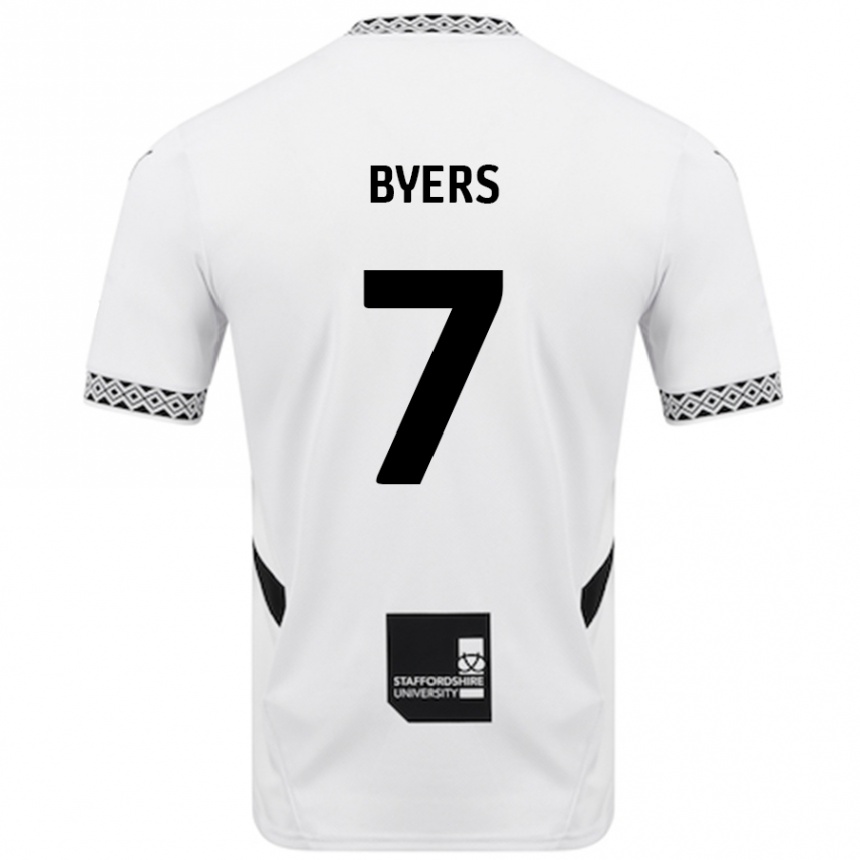 Kids Football George Byers #7 White Home Jersey 2024/25 T-Shirt Uk