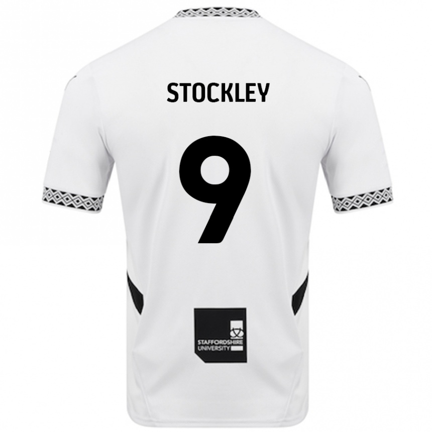 Kids Football Jayden Stockley #9 White Home Jersey 2024/25 T-Shirt Uk