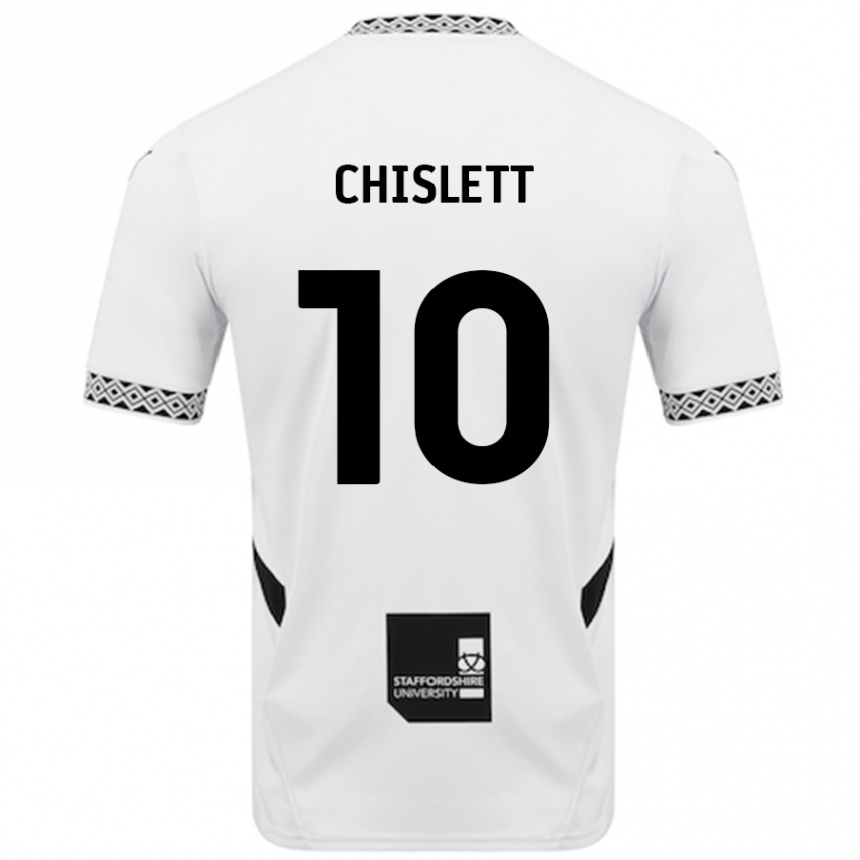 Kids Football Ethan Chislett #10 White Home Jersey 2024/25 T-Shirt Uk