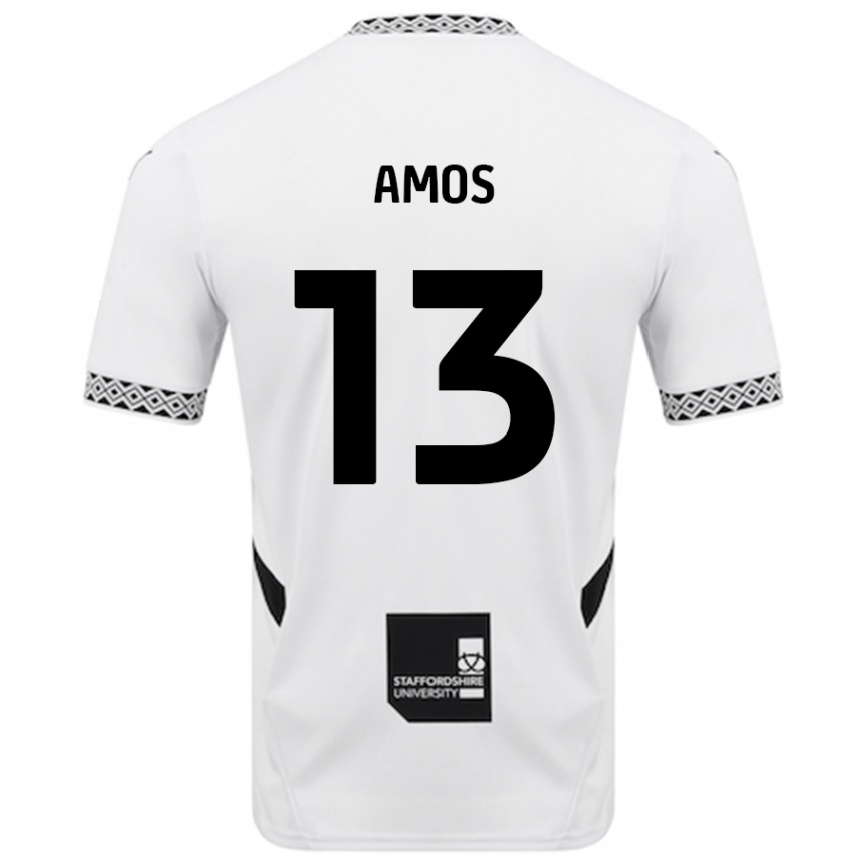 Kids Football Ben Amos #13 White Home Jersey 2024/25 T-Shirt Uk