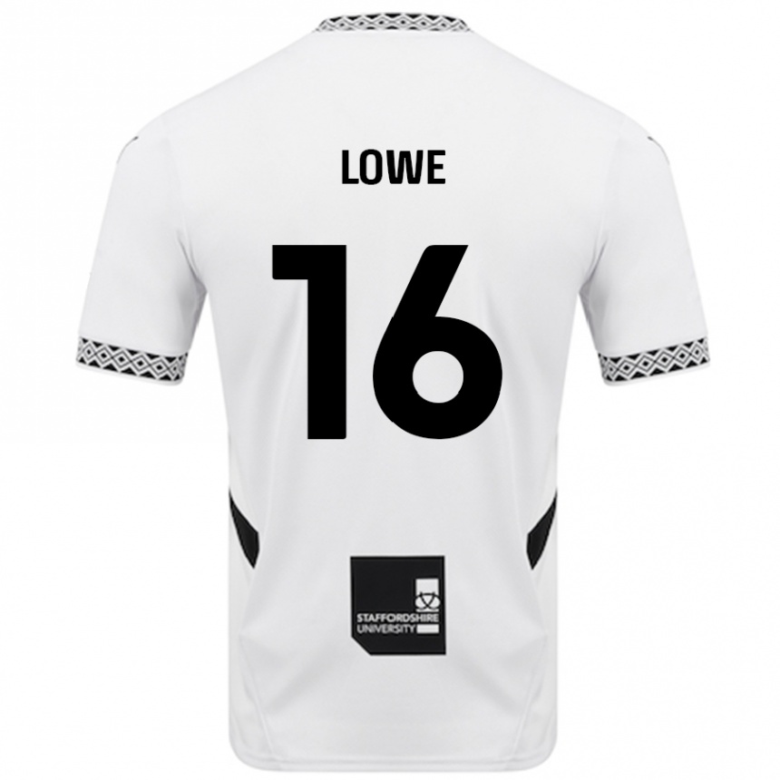 Kids Football Jason Lowe #16 White Home Jersey 2024/25 T-Shirt Uk