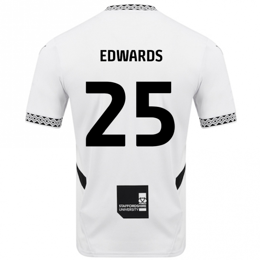 Kids Football Diamond Edwards #25 White Home Jersey 2024/25 T-Shirt Uk