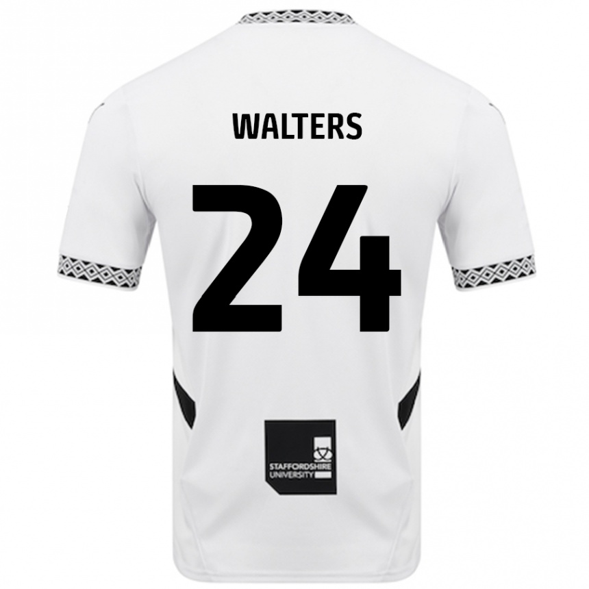 Kids Football Rhys Walters #24 White Home Jersey 2024/25 T-Shirt Uk