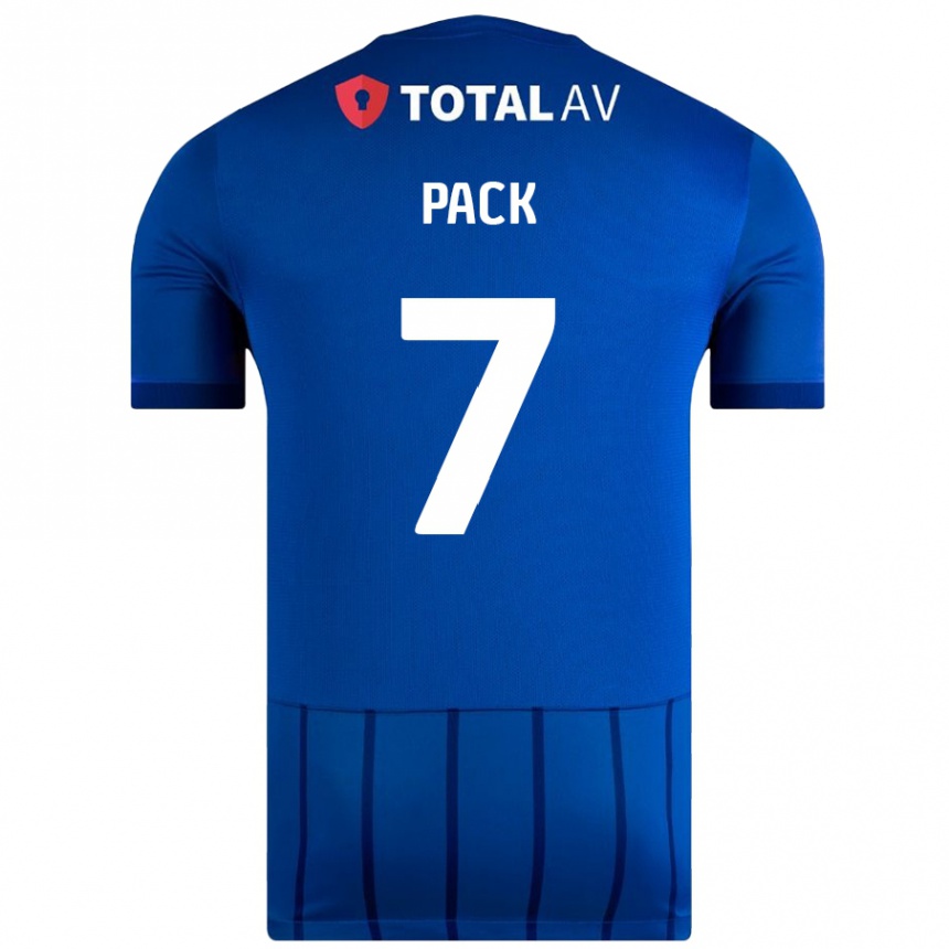 Kids Football Marlon Pack #7 Blue Home Jersey 2024/25 T-Shirt Uk