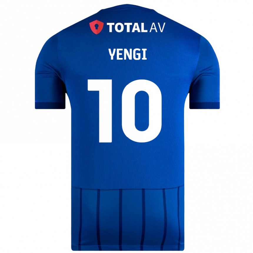 Kids Football Kusini Yengi #10 Blue Home Jersey 2024/25 T-Shirt Uk