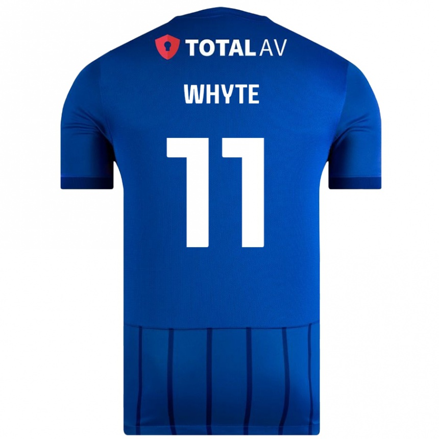 Kids Football Gavin Whyte #11 Blue Home Jersey 2024/25 T-Shirt Uk