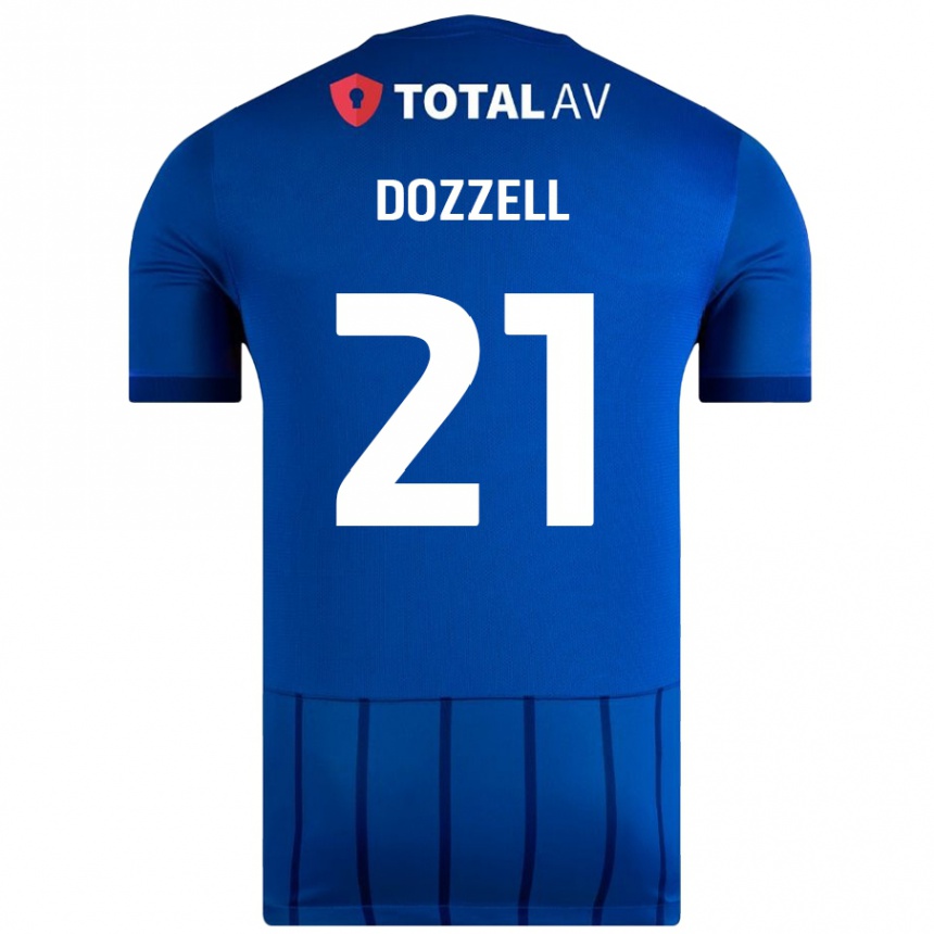 Kids Football Andre Dozzell #21 Blue Home Jersey 2024/25 T-Shirt Uk