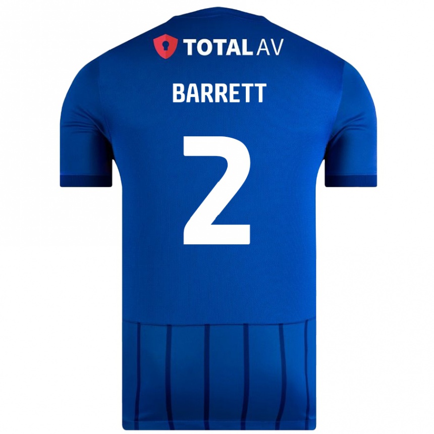 Kids Football Nicole Barrett #2 Blue Home Jersey 2024/25 T-Shirt Uk