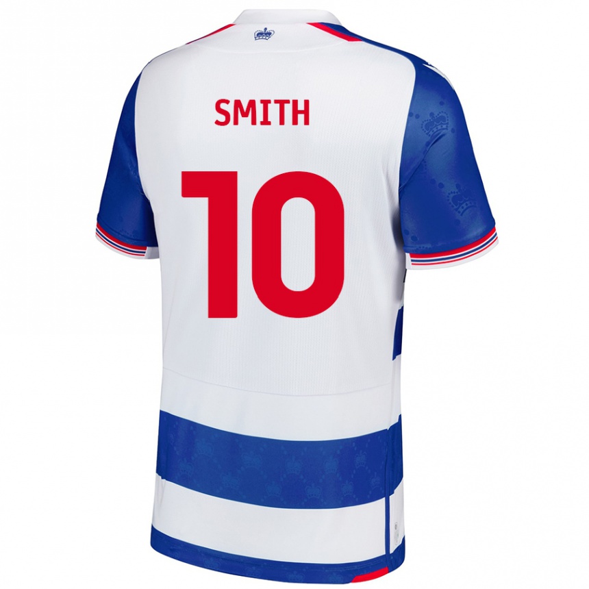 Kids Football Sam Smith #10 Blue White Home Jersey 2024/25 T-Shirt Uk