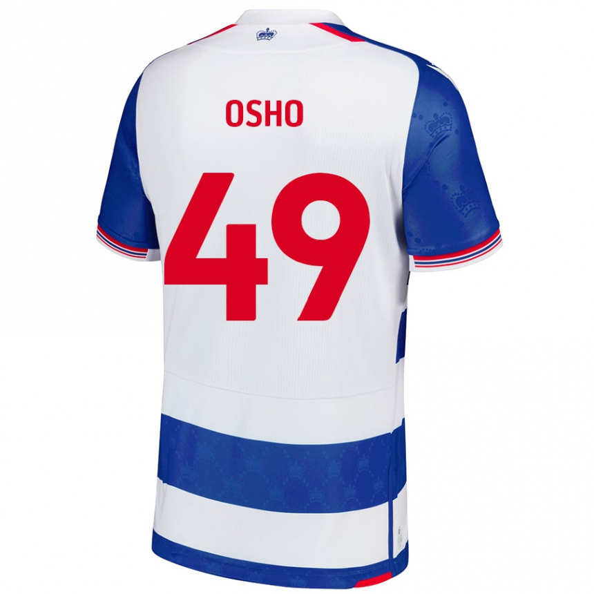 Kids Football Emmanuel Osho #49 Blue White Home Jersey 2024/25 T-Shirt Uk