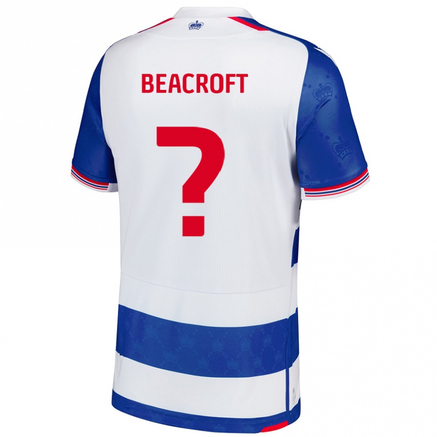 Kids Football Boyd Beacroft #0 Blue White Home Jersey 2024/25 T-Shirt Uk