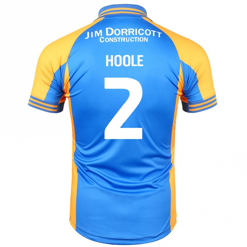 Kids Football Luca Hoole #2 Blue Amber Home Jersey 2024/25 T-Shirt Uk