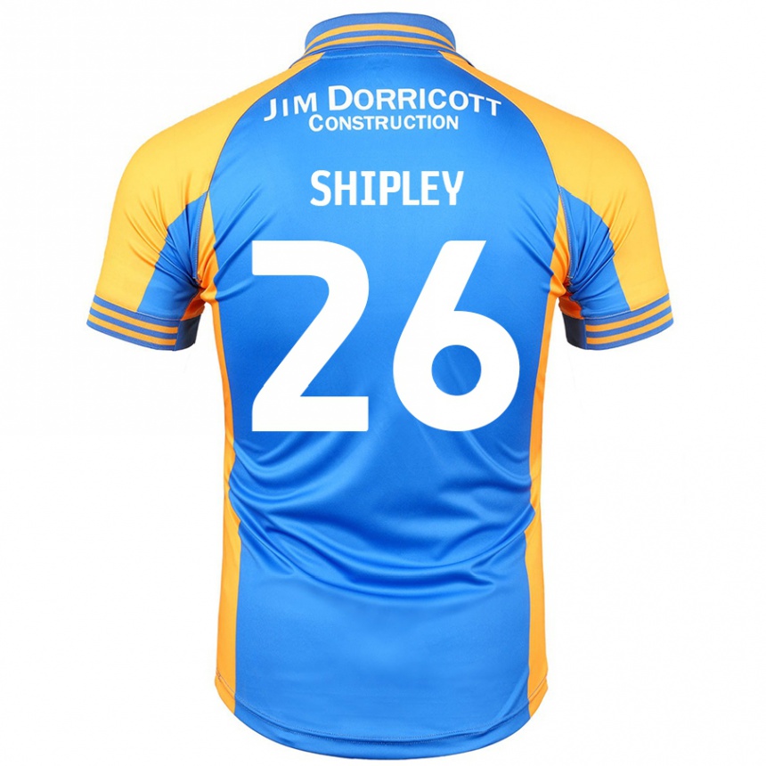 Kids Football Jordan Shipley #26 Blue Amber Home Jersey 2024/25 T-Shirt Uk