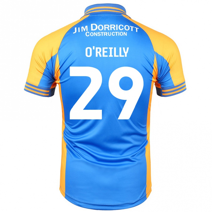 Kids Football Tommi O'reilly #29 Blue Amber Home Jersey 2024/25 T-Shirt Uk