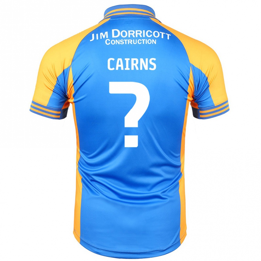 Kids Football Karsten Cairns #0 Blue Amber Home Jersey 2024/25 T-Shirt Uk