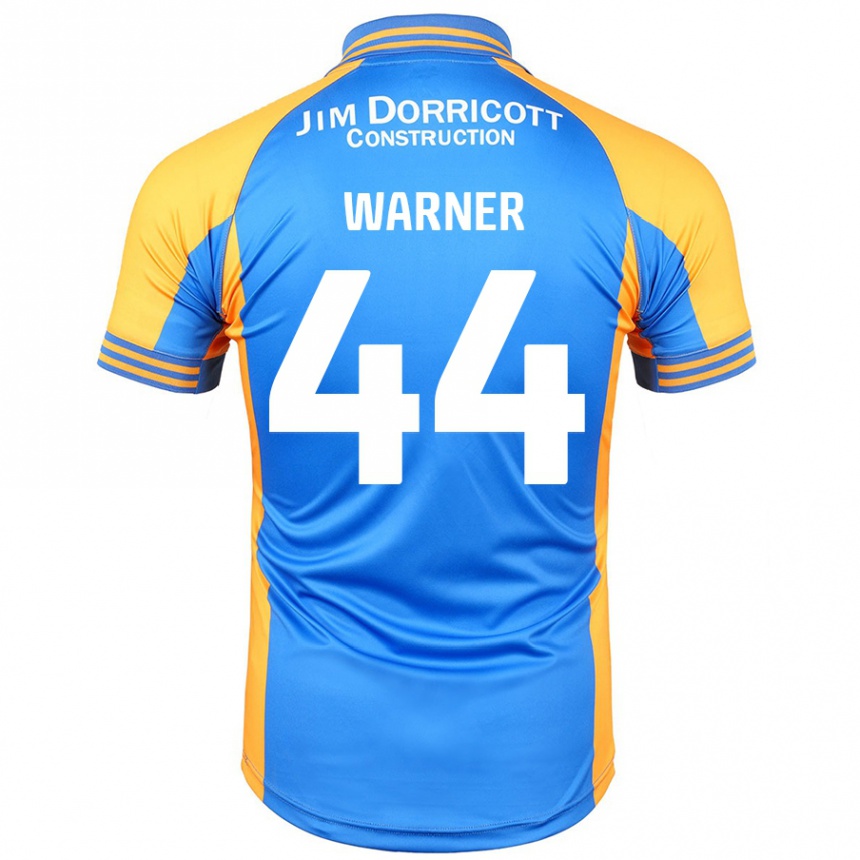 Kids Football James Warner #44 Blue Amber Home Jersey 2024/25 T-Shirt Uk