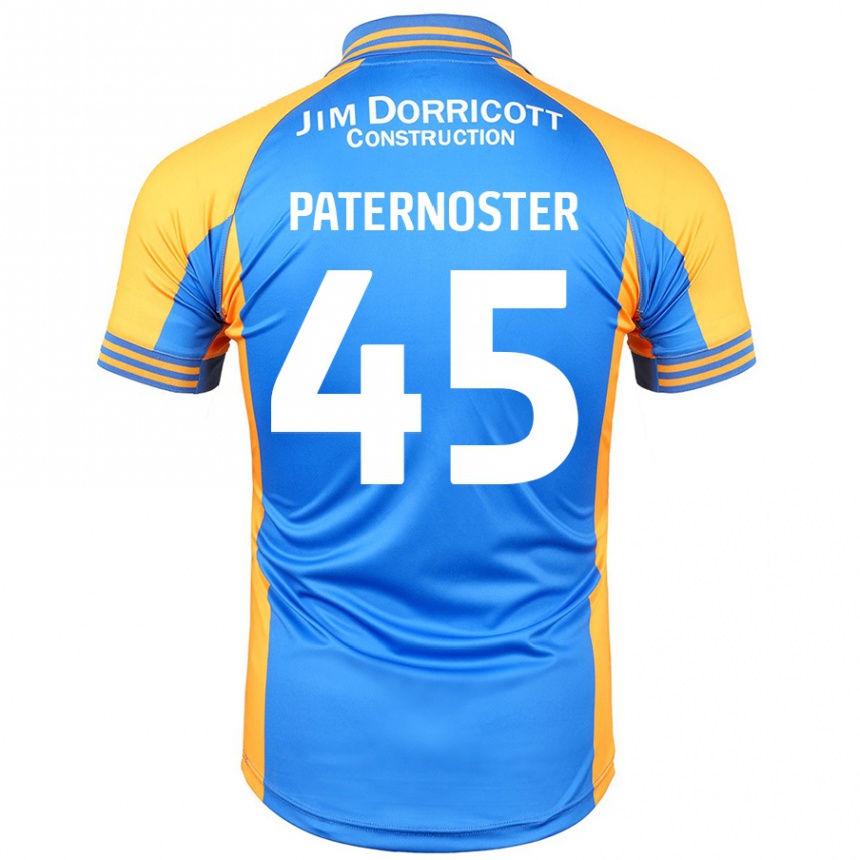 Kids Football Vladimir Paternoster #45 Blue Amber Home Jersey 2024/25 T-Shirt Uk