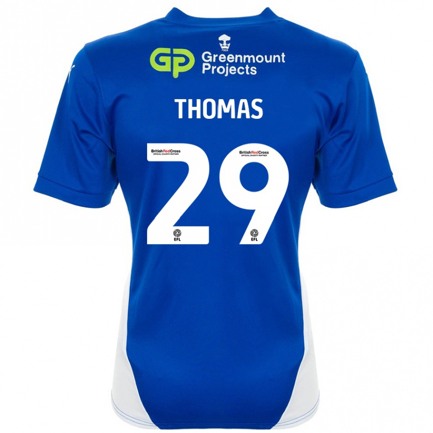 Kids Football Silko Thomas #29 Blue White Home Jersey 2024/25 T-Shirt Uk