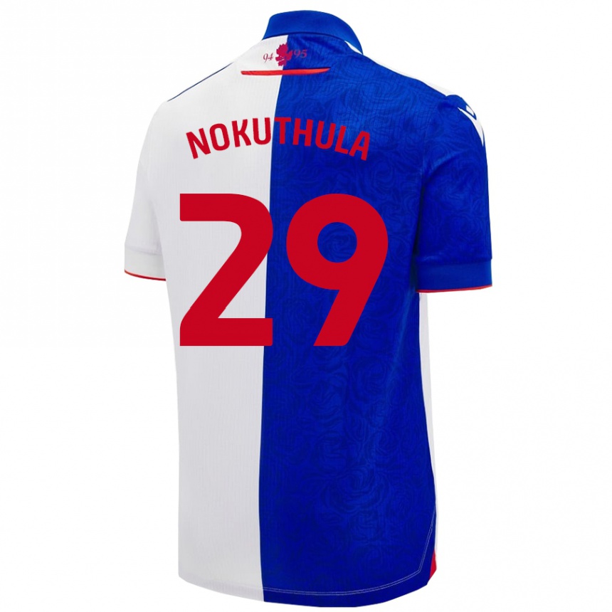 Kids Football Faith Nokuthula #29 Sky Blue White Home Jersey 2024/25 T-Shirt Uk