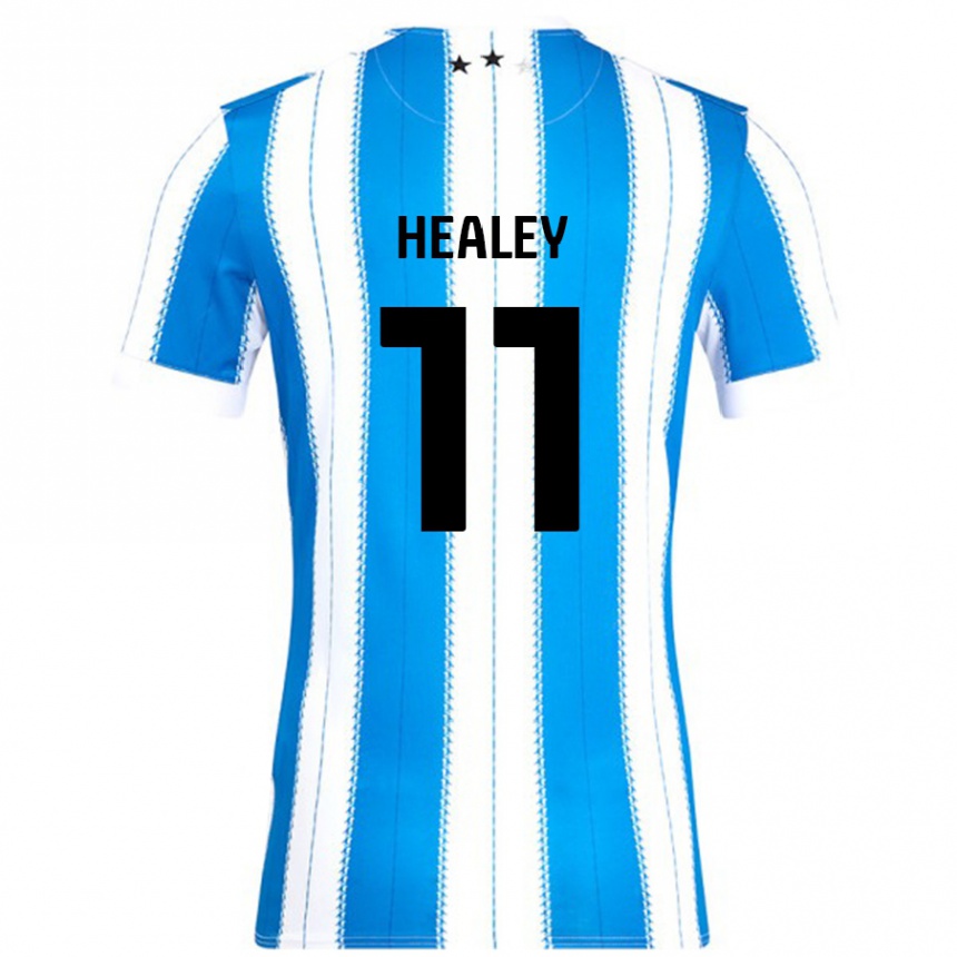 Kids Football Rhys Healey #11 Blue White Home Jersey 2024/25 T-Shirt Uk