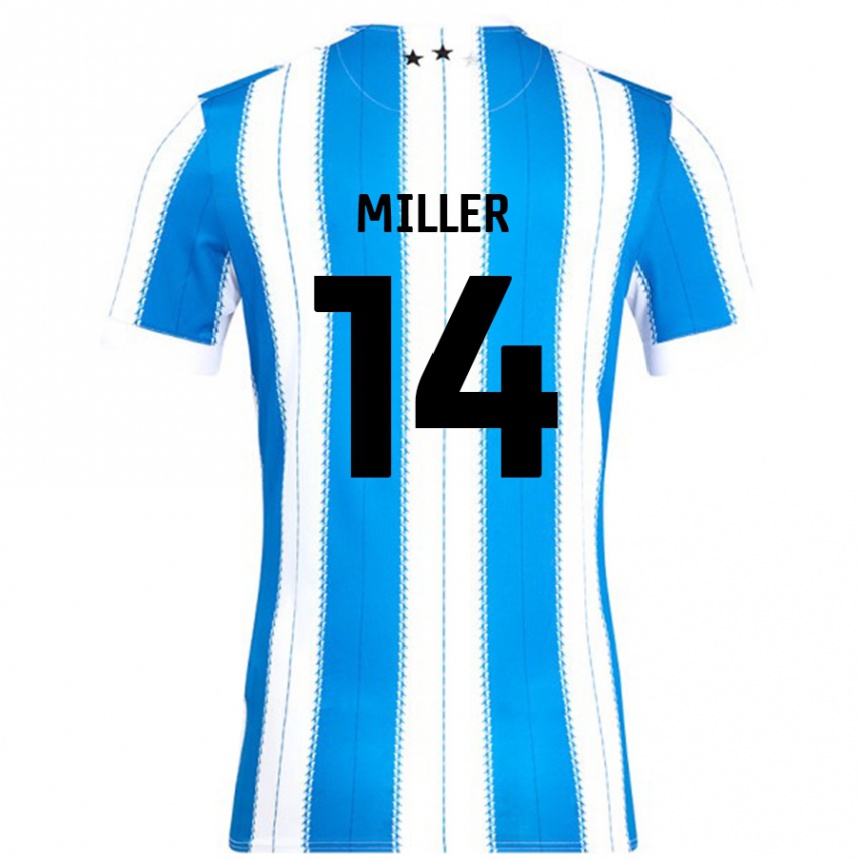 Kids Football Mickel Miller #14 Blue White Home Jersey 2024/25 T-Shirt Uk