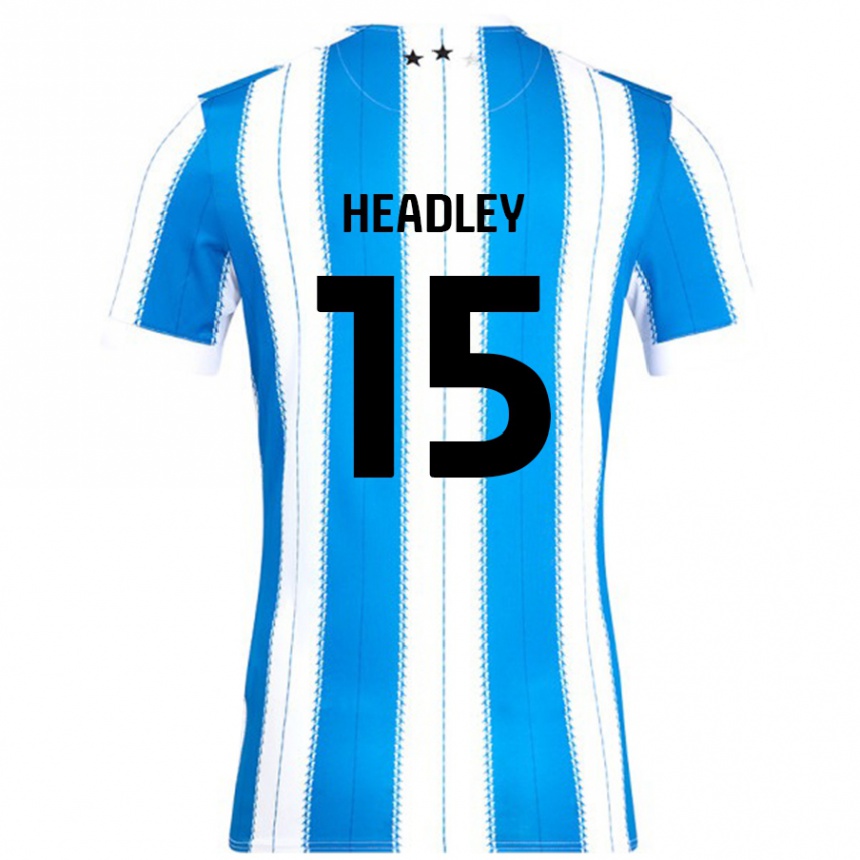 Kids Football Jaheim Headley #15 Blue White Home Jersey 2024/25 T-Shirt Uk