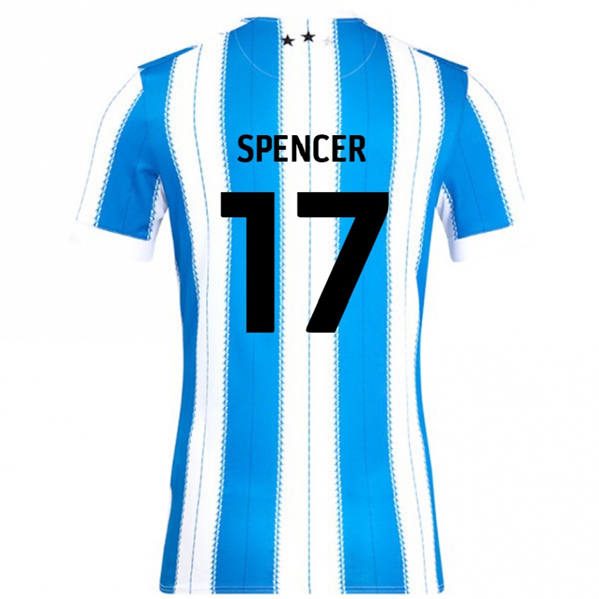 Kids Football Brodie Spencer #17 Blue White Home Jersey 2024/25 T-Shirt Uk