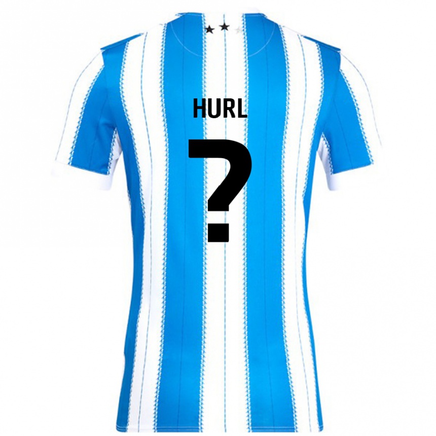 Kids Football Francis Hurl #0 Blue White Home Jersey 2024/25 T-Shirt Uk