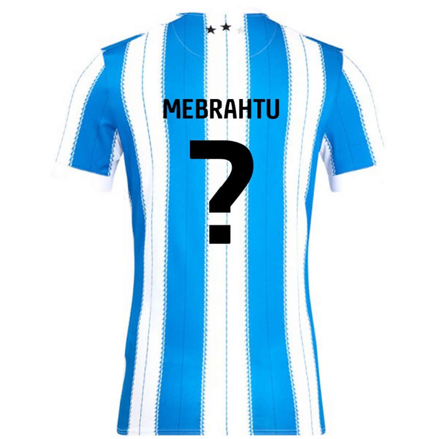 Kids Football Milkyas Mebrahtu #0 Blue White Home Jersey 2024/25 T-Shirt Uk