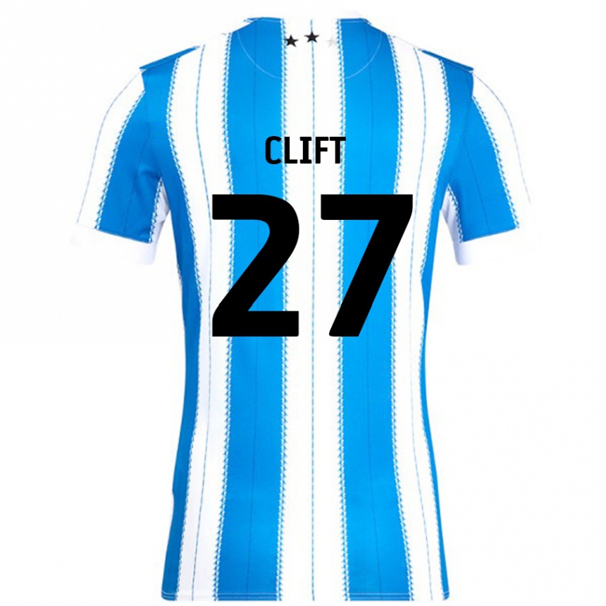 Kids Football Cassidy Clift #27 Blue White Home Jersey 2024/25 T-Shirt Uk