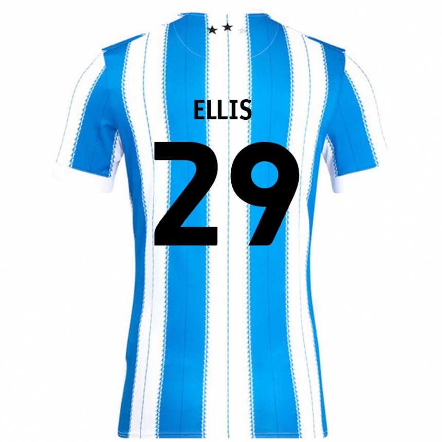 Kids Football Molly Ellis #29 Blue White Home Jersey 2024/25 T-Shirt Uk