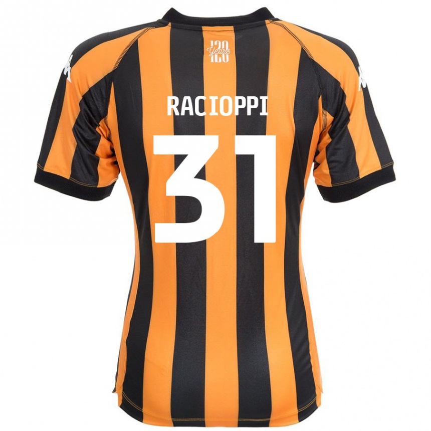 Kids Football Anthony Racioppi #31 Black Amber Home Jersey 2024/25 T-Shirt Uk