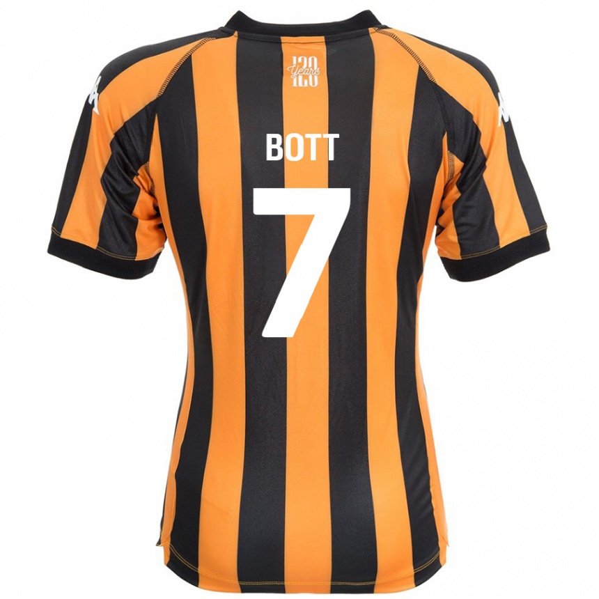 Kids Football Liberty Bott #7 Black Amber Home Jersey 2024/25 T-Shirt Uk