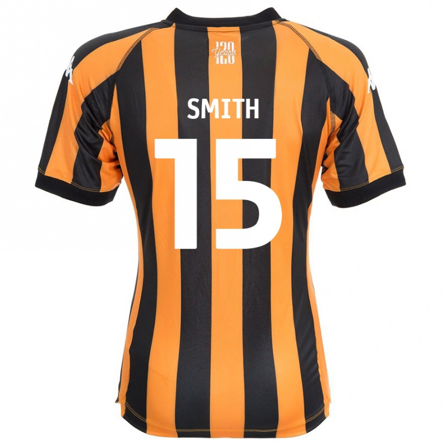 Kids Football Suey Smith #15 Black Amber Home Jersey 2024/25 T-Shirt Uk