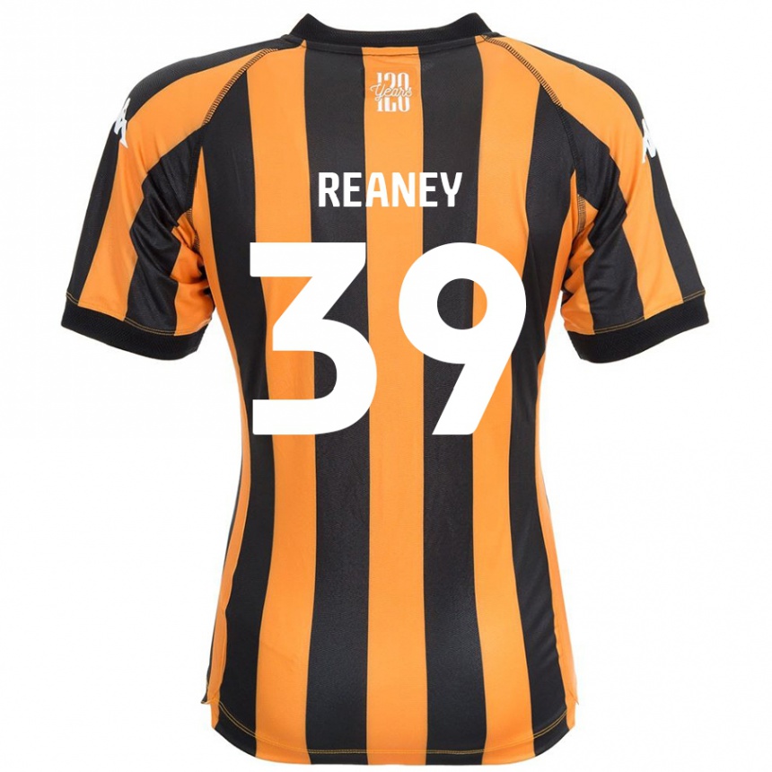 Kids Football Mollie Reaney #39 Black Amber Home Jersey 2024/25 T-Shirt Uk