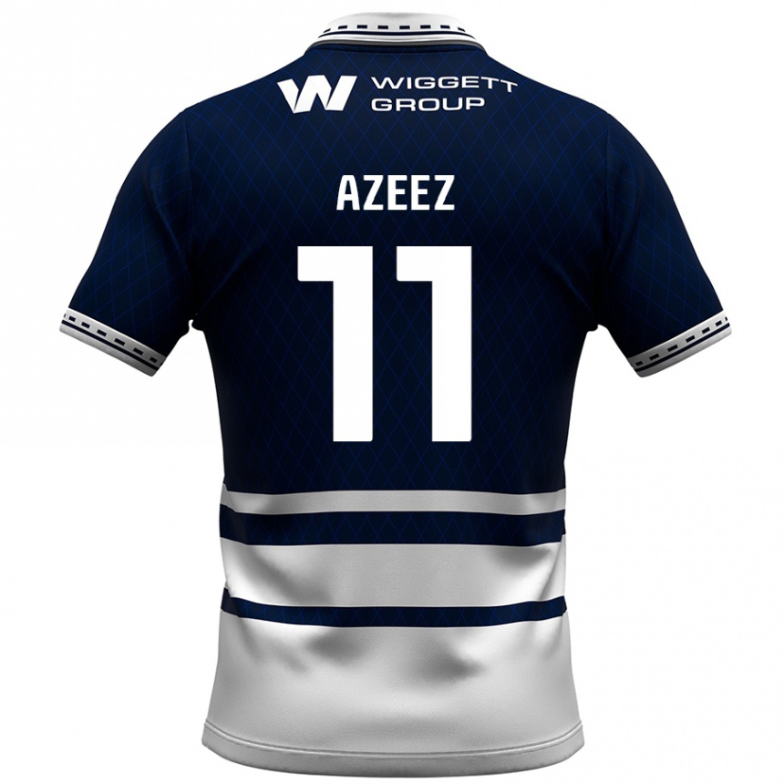 Kids Football Femi Azeez #11 Navy Blue White Home Jersey 2024/25 T-Shirt Uk