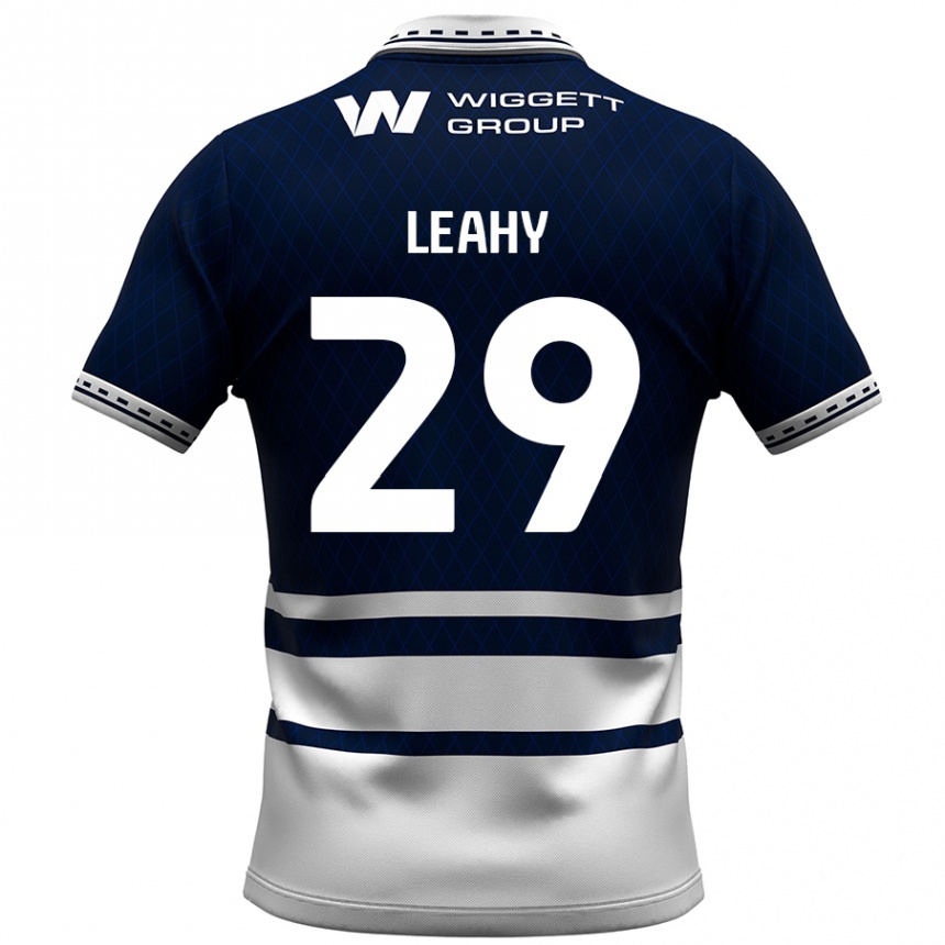 Kids Football Tom Leahy #29 Navy Blue White Home Jersey 2024/25 T-Shirt Uk