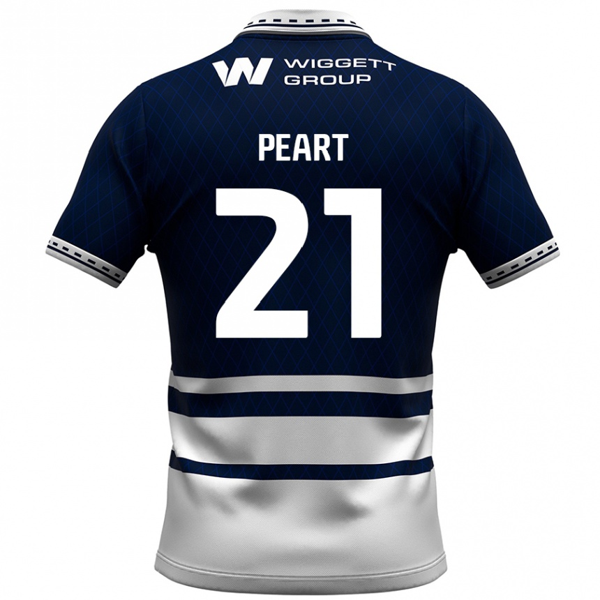 Kids Football Kalani Peart #21 Navy Blue White Home Jersey 2024/25 T-Shirt Uk