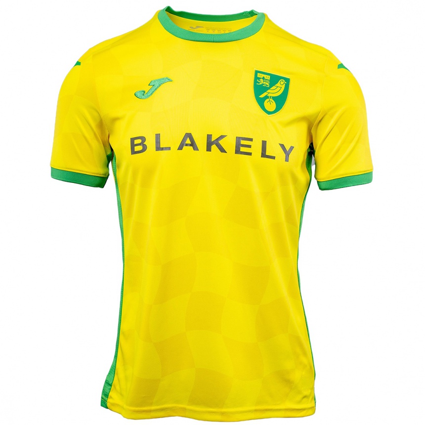 Kids Football Jaiden Owen #0 Yellow Green Home Jersey 2024/25 T-Shirt Uk