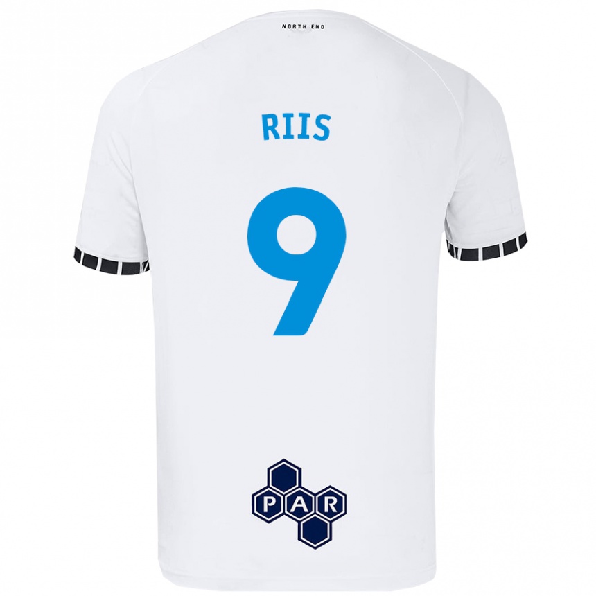 Kids Football Emil Riis #9 White Home Jersey 2024/25 T-Shirt Uk