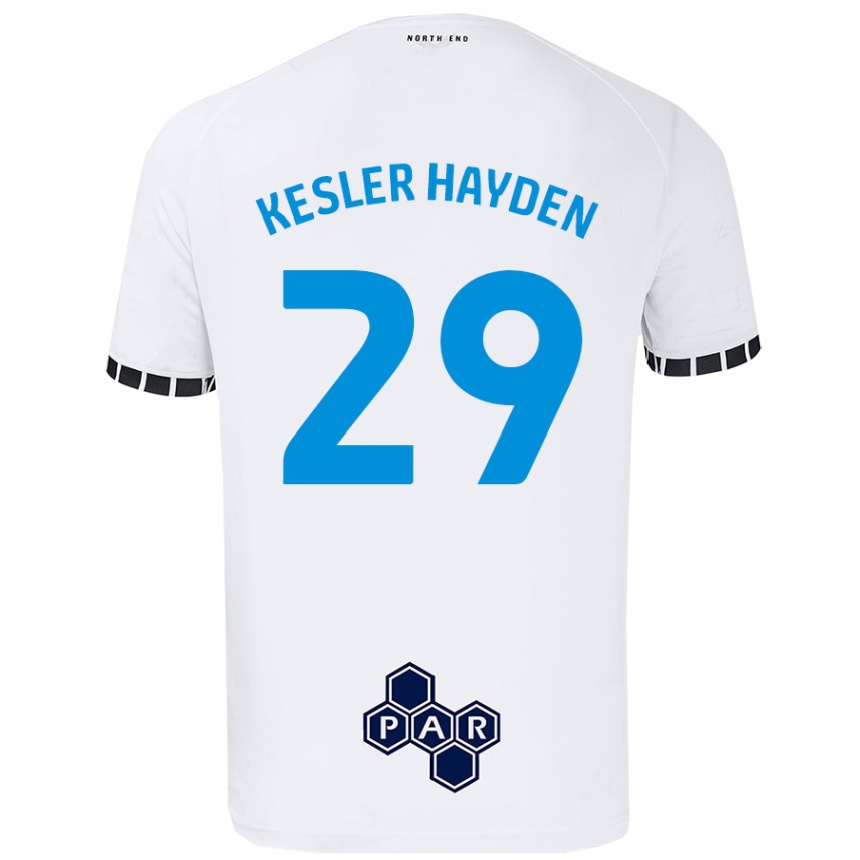 Kids Football Kaine Kesler-Hayden #29 White Home Jersey 2024/25 T-Shirt Uk