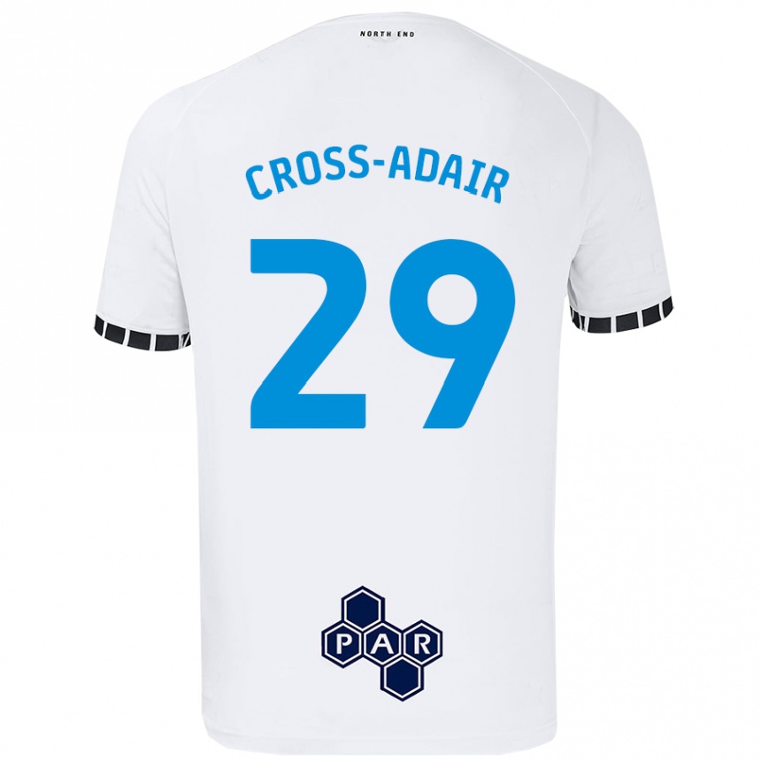 Kids Football Finlay Cross-Adair #29 White Home Jersey 2024/25 T-Shirt Uk