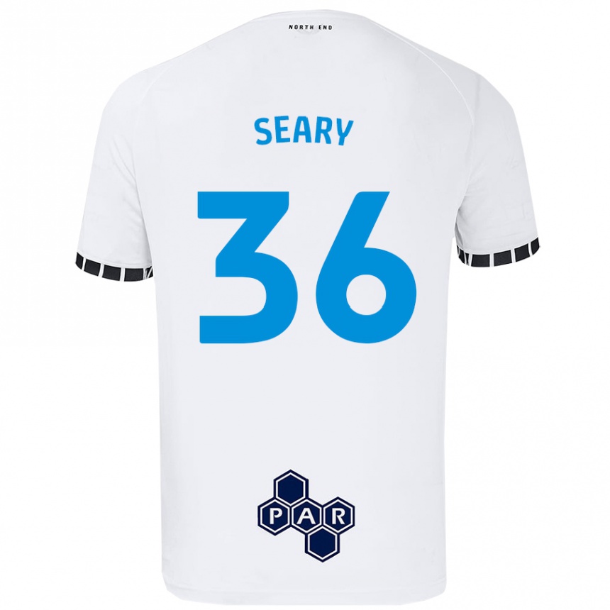 Kids Football Josh Seary #36 White Home Jersey 2024/25 T-Shirt Uk