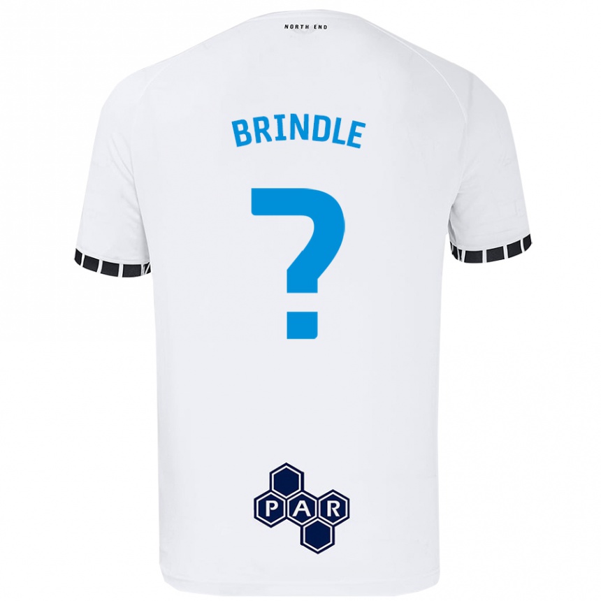 Kids Football Jonny Brindle #0 White Home Jersey 2024/25 T-Shirt Uk