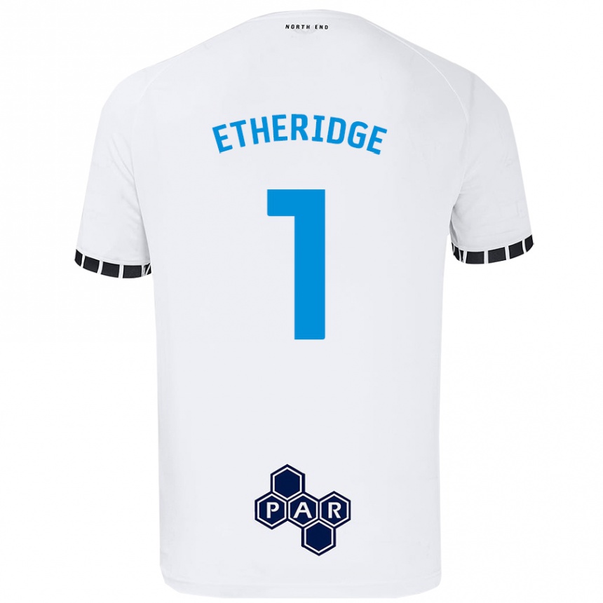 Kids Football Ellie Etheridge #1 White Home Jersey 2024/25 T-Shirt Uk