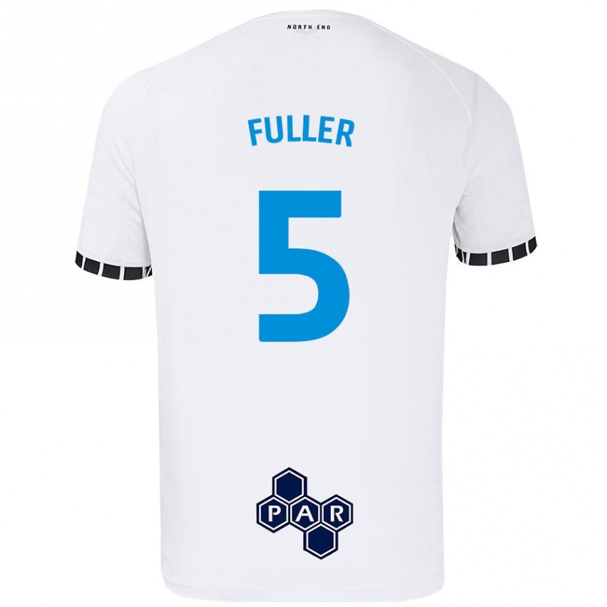 Kids Football Olivia Fuller #5 White Home Jersey 2024/25 T-Shirt Uk