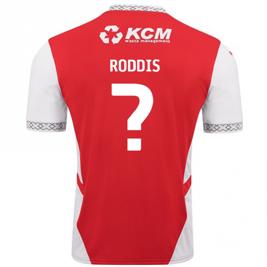 Kids Football Harry Roddis #0 Red White Home Jersey 2024/25 T-Shirt Uk