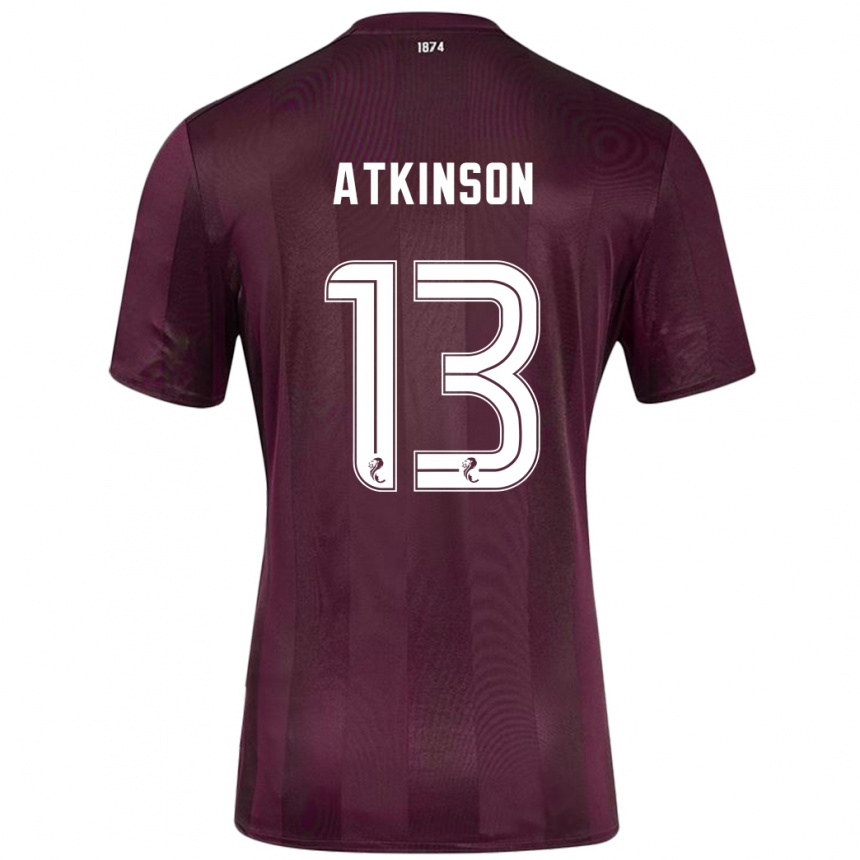 Kids Football Nathaniel Atkinson #13 Burgundy Home Jersey 2024/25 T-Shirt Uk