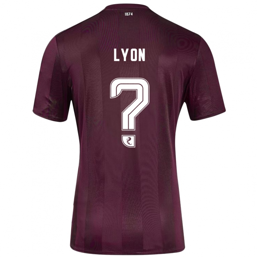 Kids Football Jack Lyon #0 Burgundy Home Jersey 2024/25 T-Shirt Uk