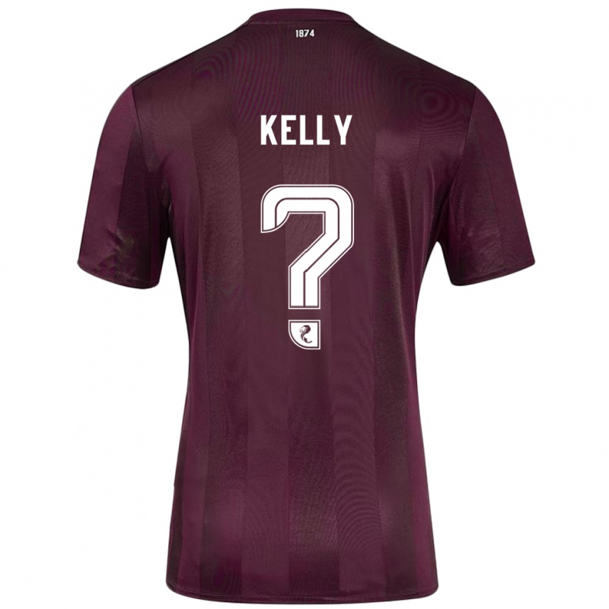 Kids Football Ryan Kelly #0 Burgundy Home Jersey 2024/25 T-Shirt Uk